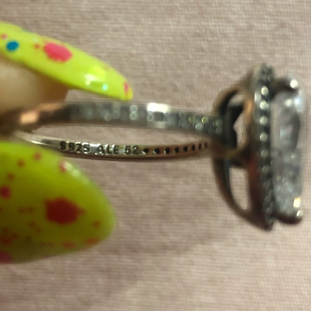 Retired Pear Shape Pandora ring Authentic - Picture 8 of 8